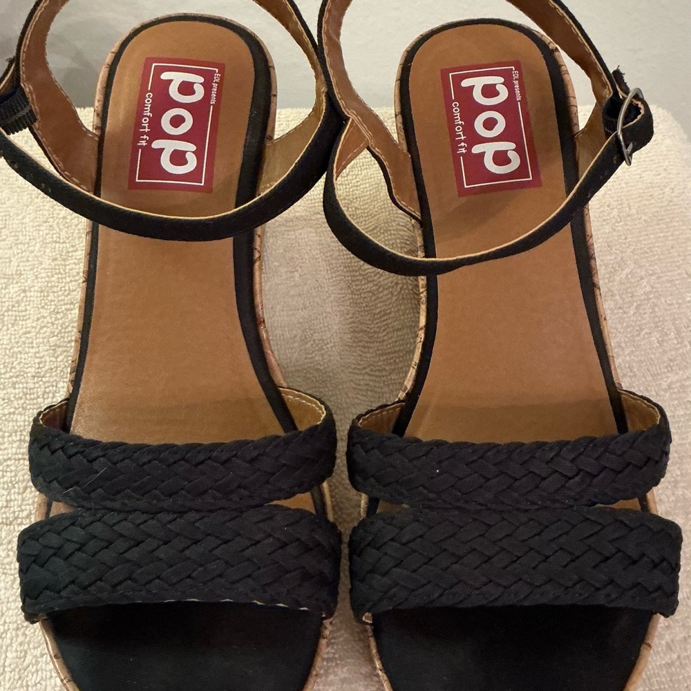 Women's Navy Braided Sandals